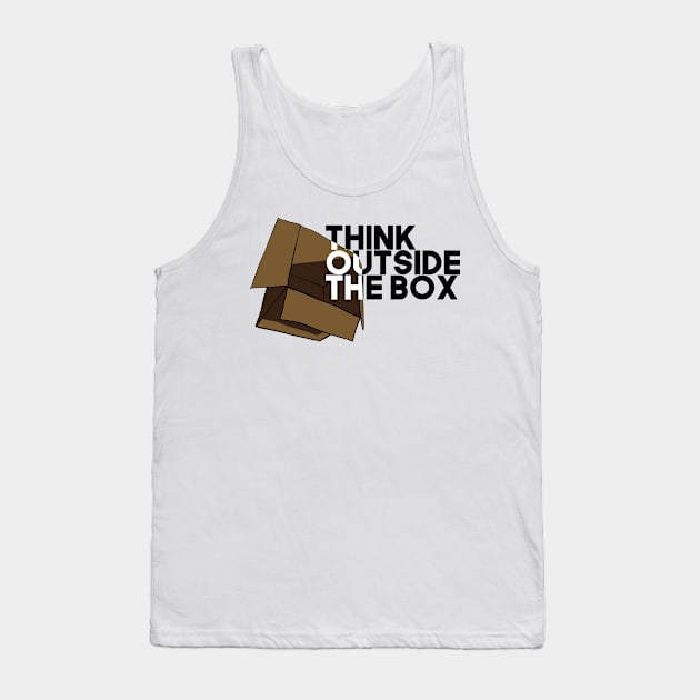 Think Outside The Box Tank Top by artsylab